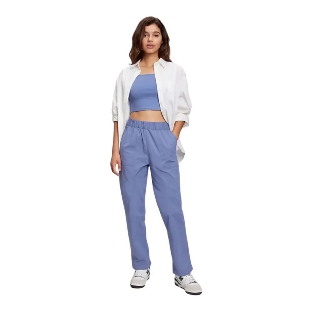 Gap Plus Size Off Duty Khakis Pants Larkspur Blue XXL NWOT